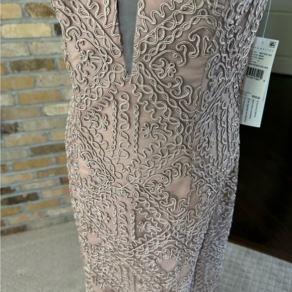 AIDAN MADDOX DRESS size 4 new with tags prom wedding party mauvish brown - Picture 11 of 14